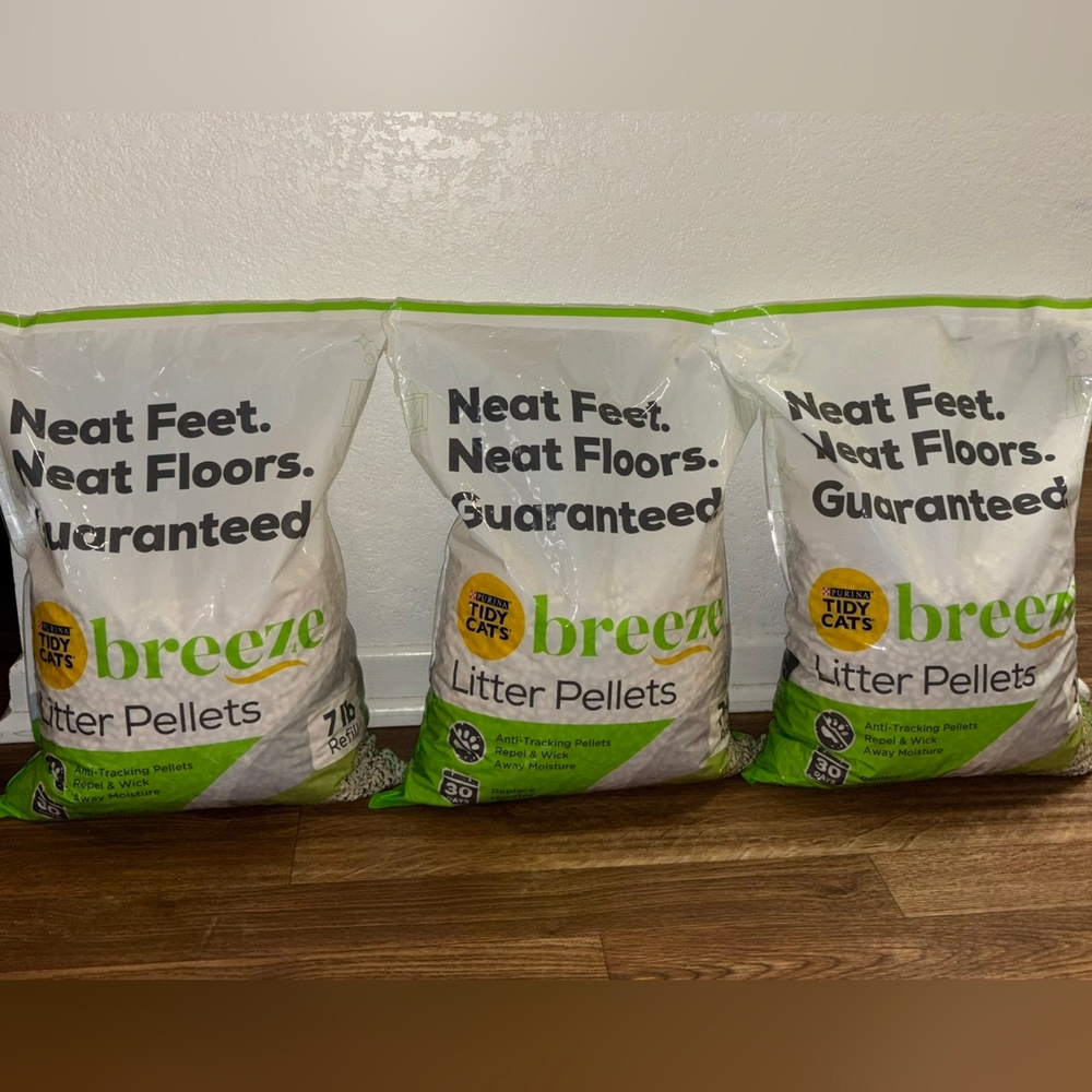Purina Tidy Cats Breeze Cat Litter Pellets (3) NEW!